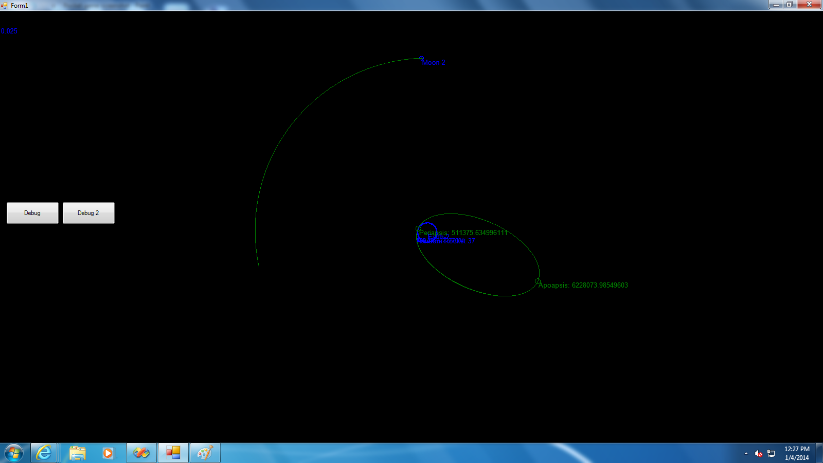 Orbits (it appears I forgot to show the menu for it)